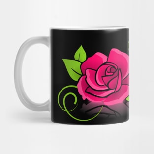 Nice red and green flower for valentine's day Mug